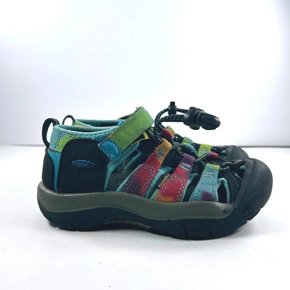 Keen Newport H2 Kids 10 Rainbow Tie Dye Water Sandals 1018447